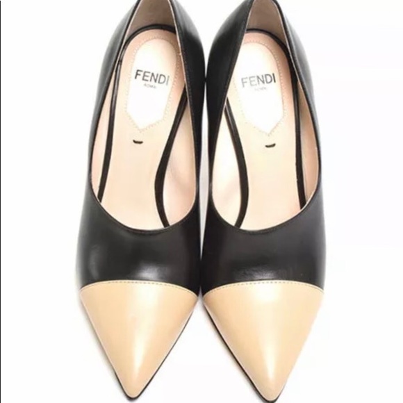 FENDI 💯Authentic BRAND NEW two tone heels - Picture 2 of 8